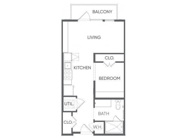 Studio - One Bedroom/One Bathroom