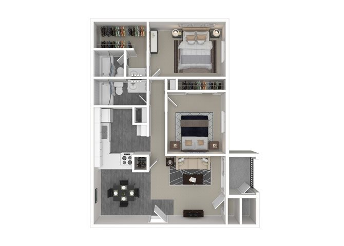 2 Bedroom 2 Bath