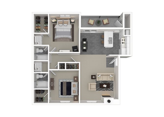 2 Bedroom 2 Bath