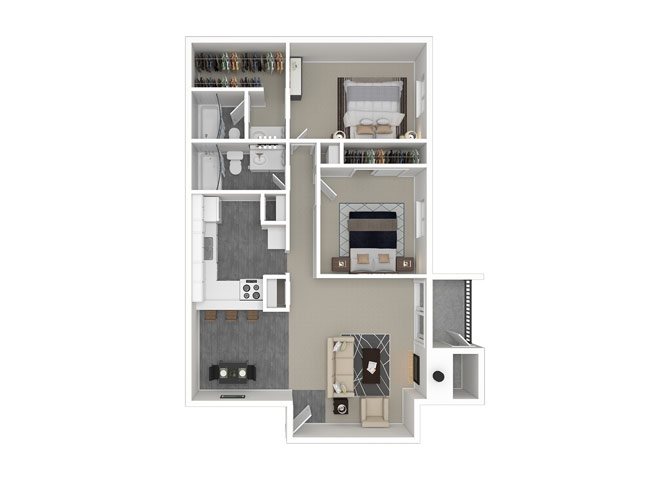 2 Bedroom 2 Bath