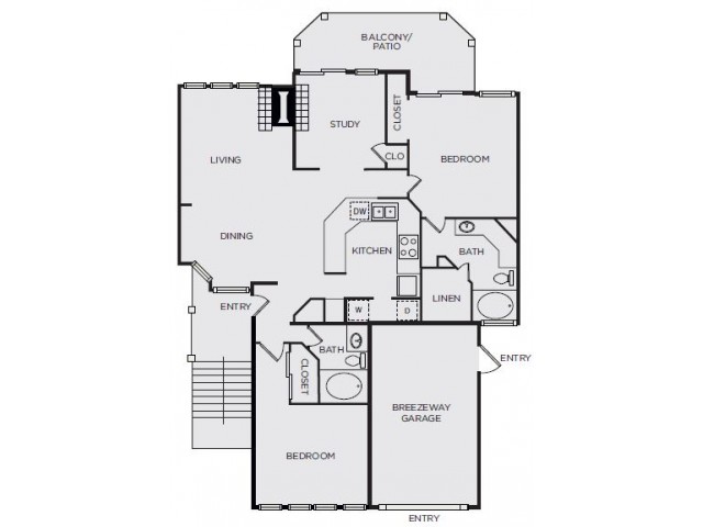 B5D 2 Bed Apartment Courts of Bent Tree