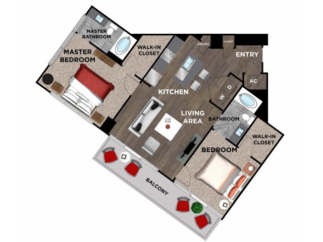 Element Music Row (Moved to RC) - 2 BR / 2 BA - G2