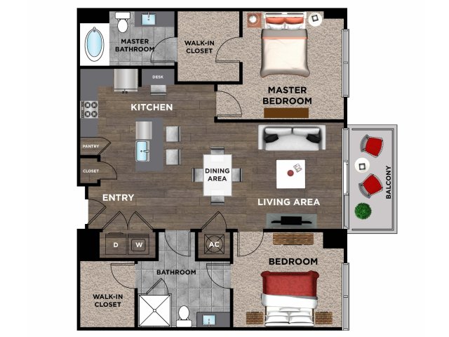 Element Music Row (Moved to RC) - 2 BR / 2 BA - F2