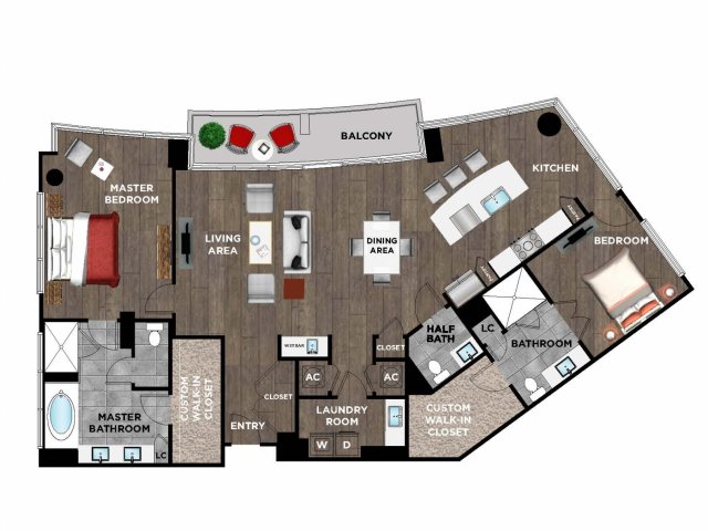 Element Music Row (Moved to RC) - 2 BR / 2.5 BTH - P01