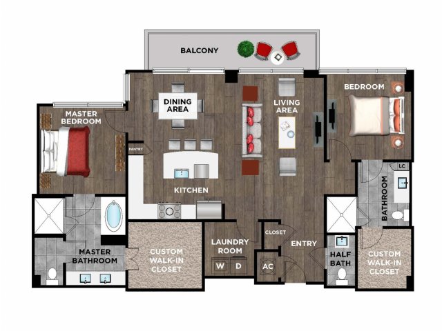 Element Music Row (Moved to RC) - 2 BR / 2.5 BTH - P02