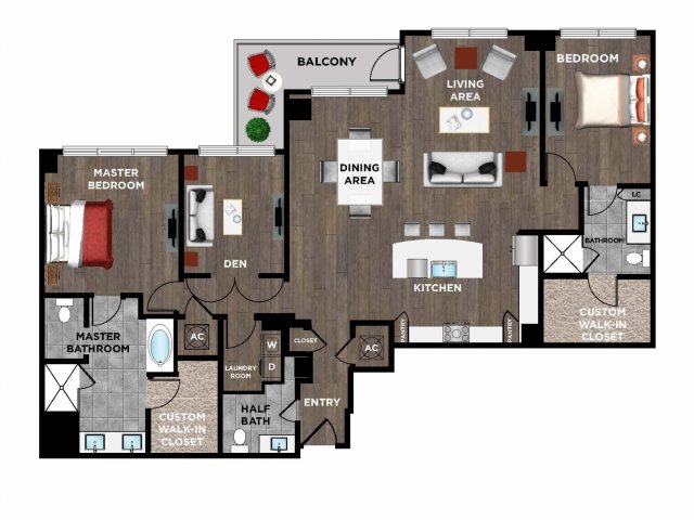 Element Music Row (Moved to RC) - 2 BR / 2.5 BTH, Den - P06