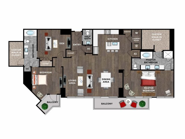 Element Music Row (Moved to RC) - 2 BR / 2.5 BTH, Den - P12