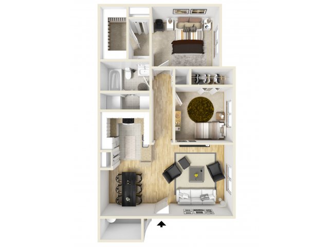 Northlake Apartments - 2 Bedroom 1 Bath