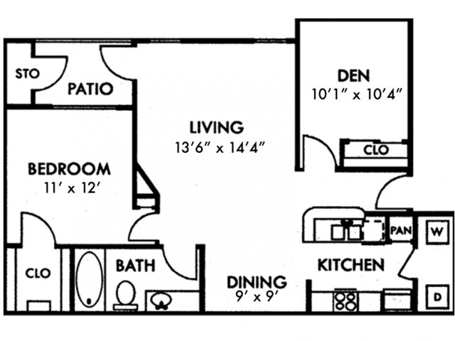 Escalante Apartments, A3 Floor Plan