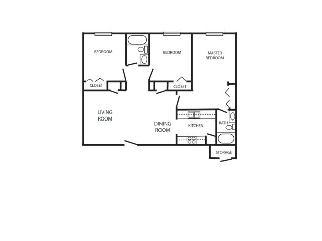 Simari Ridge Apartments (Closed) - Three Bedroom