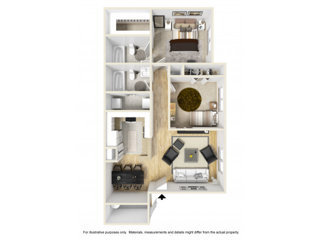 Northlake Apartments - 2 Bedroom 2 Bath