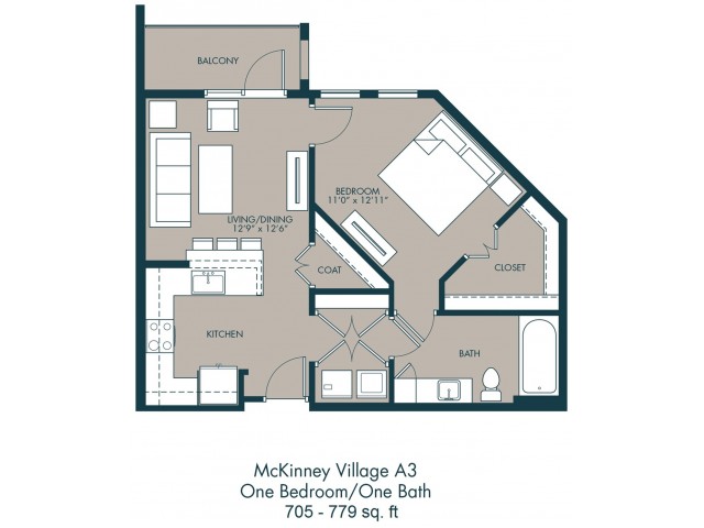 Soho Apartments McKinney | Floor Plan