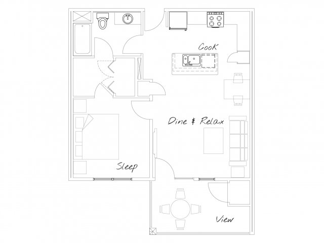 Watermark on Mainstreet (Closed) - 1 bed/ 1 bath 1b