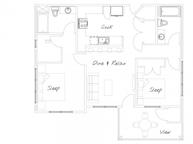 Watermark on Mainstreet (Closed) - 2 bed/ 2 bath 2e