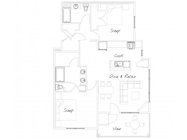Watermark on Mainstreet (Closed) - 2 bed/ 2  bath 2g