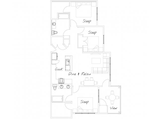Watermark on Mainstreet (Closed) - 3 bed/ 2 bath3h2