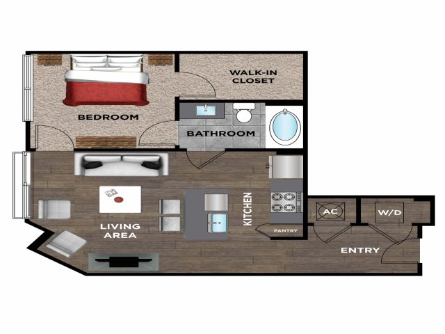 Element Music Row (Moved to RC) - 1 BR / 1 BA - B1