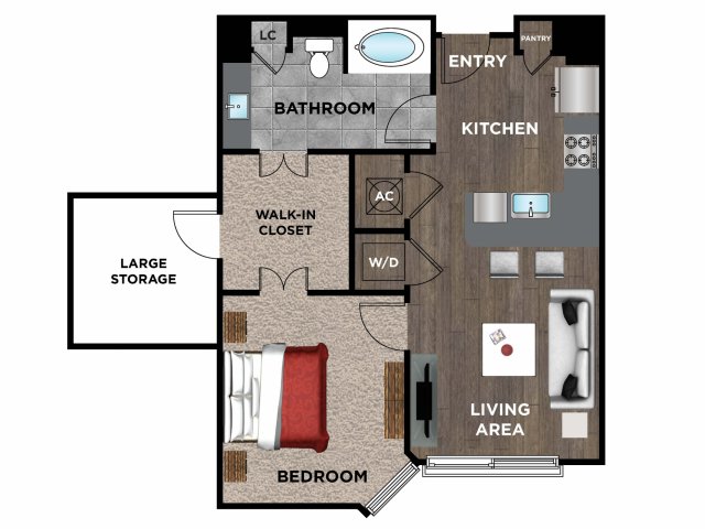 Element Music Row (Moved to RC) - 1 BR / 1 BA - G1