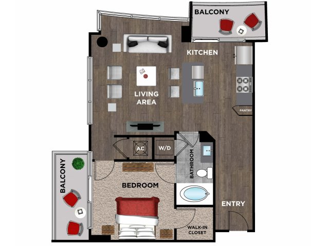Element Music Row (Moved to RC) - 1 BR / 1 BA - H1
