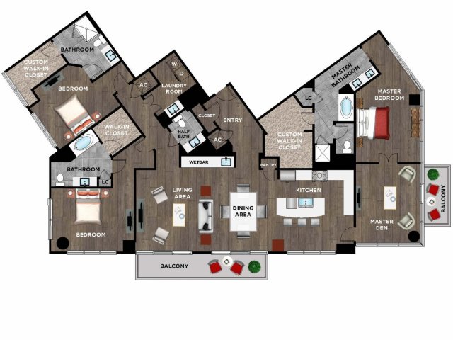 Element Music Row (Moved to RC) - 3 BR / 3.5 BTH, Den - P14