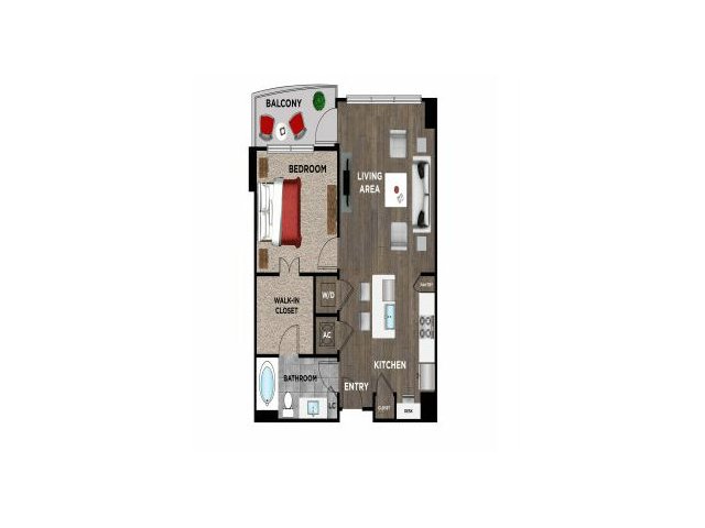 Element Music Row (Moved to RC) - 1 BR / 1 BA - E1