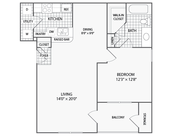 The Parkways on Prairie Creek Apartment Homes - 1 BR 1 BA