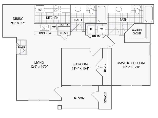 The Parkways on Prairie Creek Apartment Homes - 2 BR 2 BA