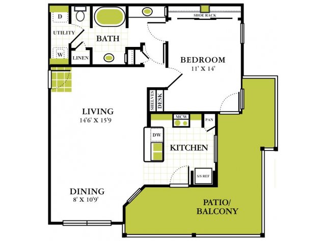 Grapevine Twenty Four 99 - Grapevine Texas One Bedroom Apartment for Rent