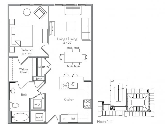 Floorplan 6 | Monument Village at College Park