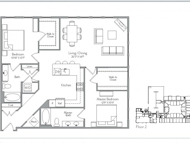 Floorplan 24 | Monument Village at College Park