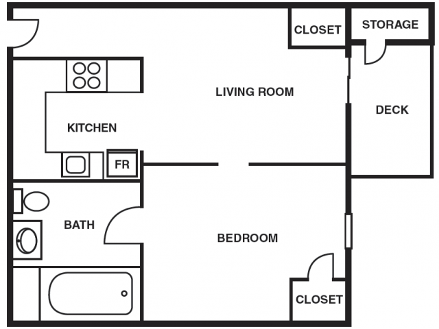 Cabot Crossing Apartments (Closed) - One Bedroom (Handicap Accessible)