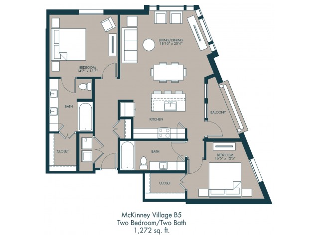 Soho Apartments McKinney | Floor Plan 2