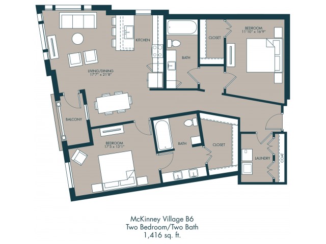 McKinney Park Apartments | Floor Plan 2