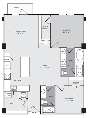 1 - 2 Bed Apartments - Check Availability | Cantabria at Turtle Creek