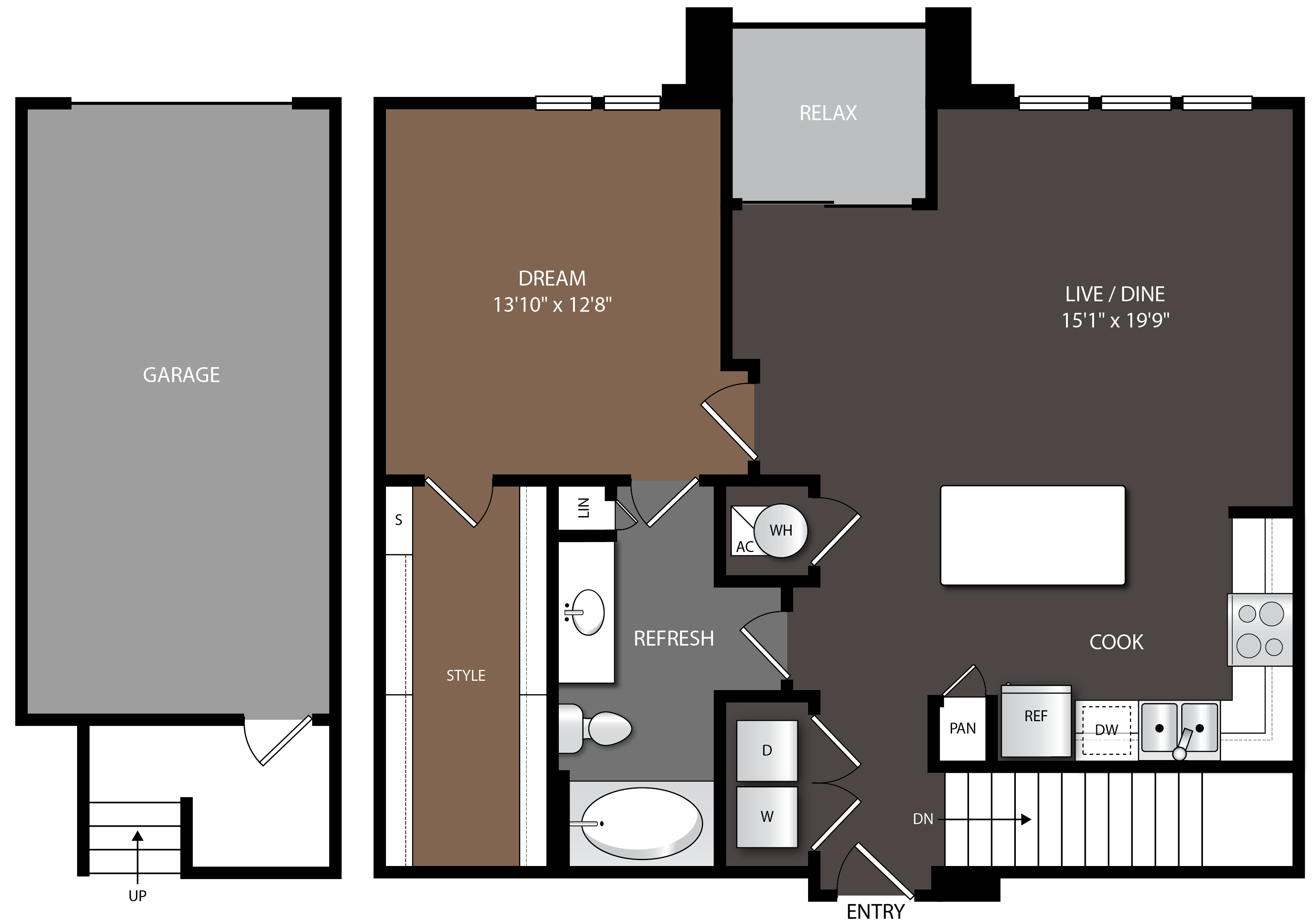 One Bedroom One Bath House For Rent - 8923v2n
