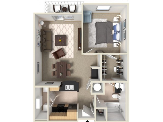 Seven Springs (Moved to RC) - Azalea- 1BR/1BA