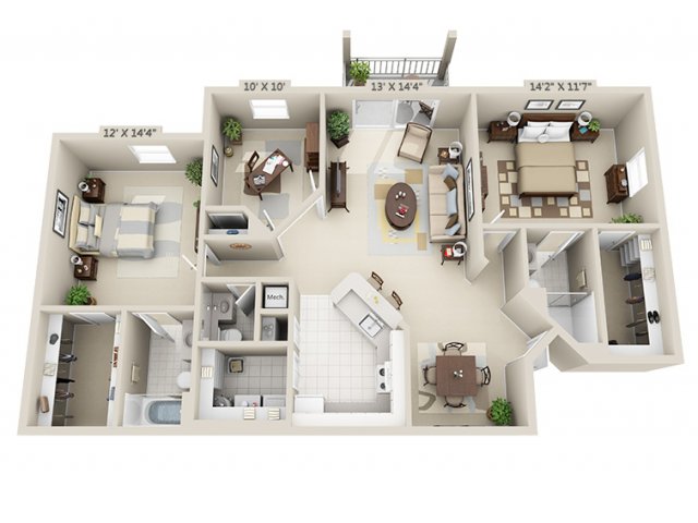 A | Apartment In Pembroke Pines | Harbour Cove Apartments