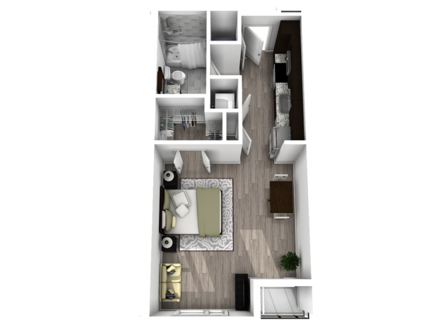 Central Station (Moved to RC) - Commuter - Studio/1bath