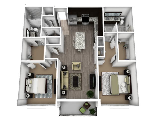 Central Station (Moved to RC) - Trolley I - 2 BR / 2 BA