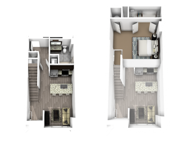 Central Station (Moved to RC) - Atlantic - 1 BR/1 BA, Townhome