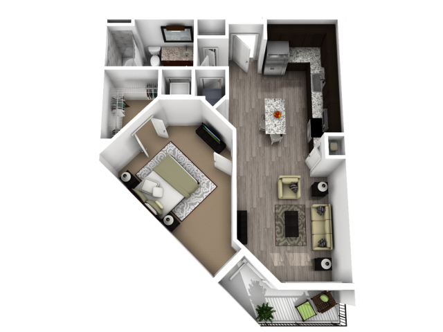 Central Station (Moved to RC) - Transit I - 1 BR / 1 BA