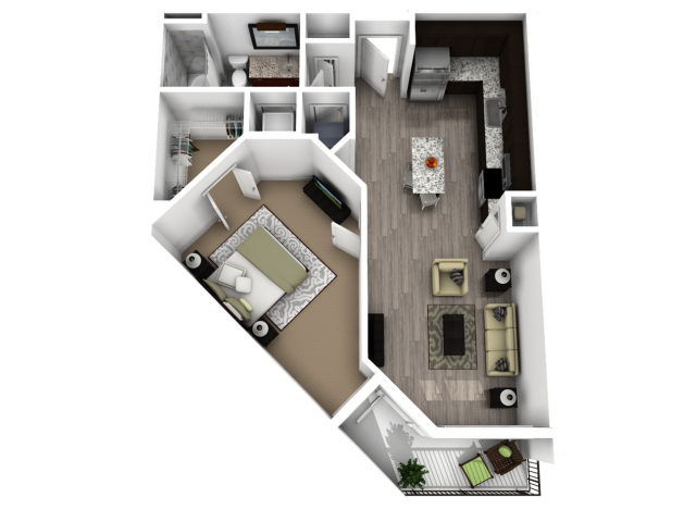 Central Station (Moved to RC) - Transit II - 1 BR / 1 BA
