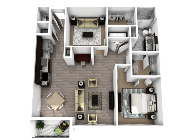 Central Station (Moved to RC) - Shuttle II - 1 BR / 1BA, Den