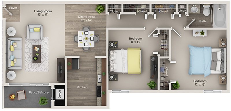 The Pointe at White Marsh (Closed) - Two Bedroom - BPH