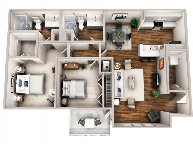 2 Bedroom 2 Bathroom