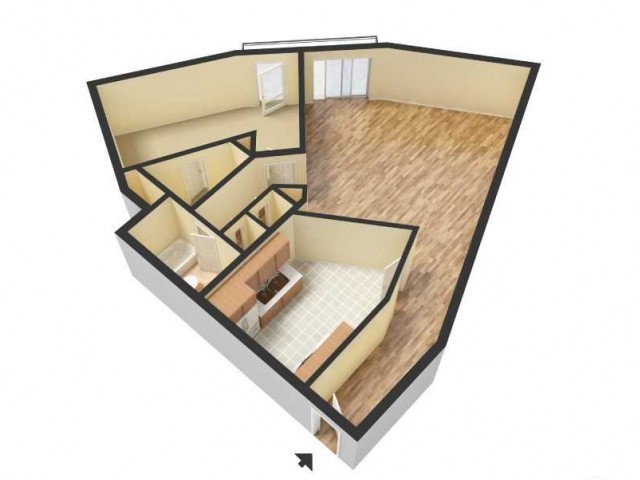 1 bed 1 bath