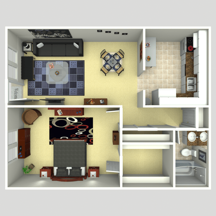 one bedroom b