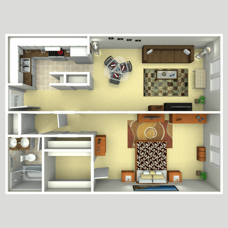 one bedroom a