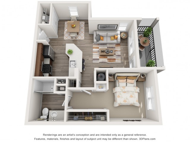 Amalfi 701 Square Feet One Bedroom One Bathroom