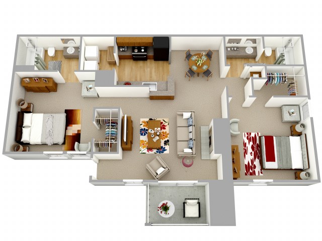 Large 2 Bedroom Apartment Decatur